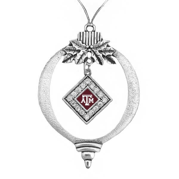 Wholesale texas M fans decorate Christmas tree year pewter Christmas ornament of