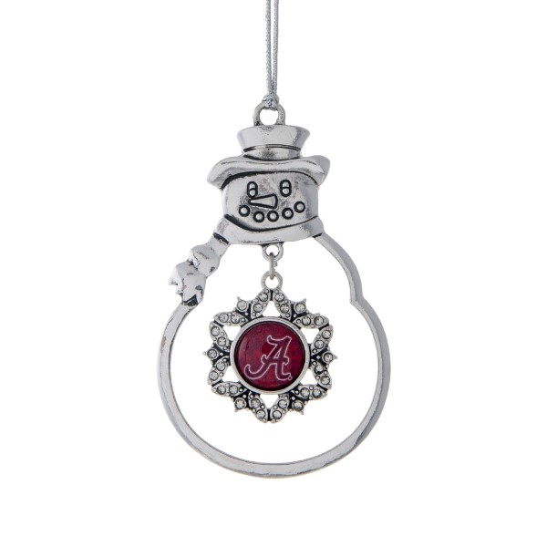 Wholesale bama Fans decorate Christmas tree year pewter Snowman ornament officia