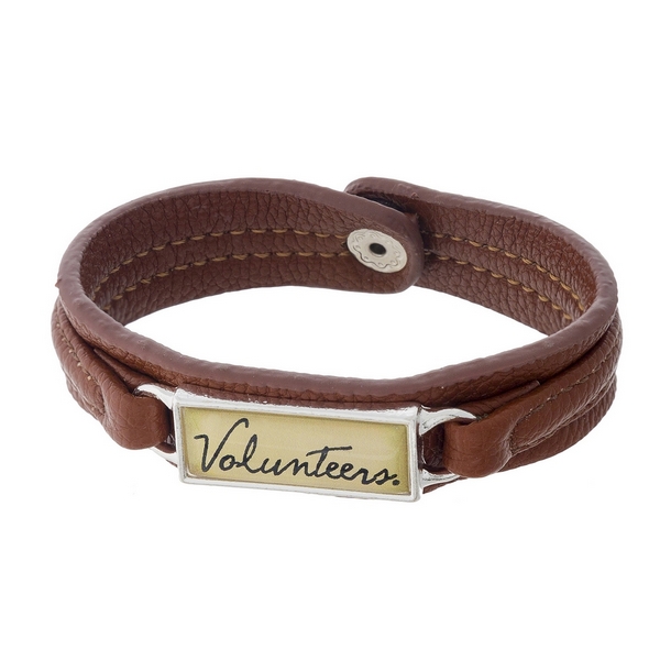 Wholesale officially licensed University Tennessee brown faux leather snap brace