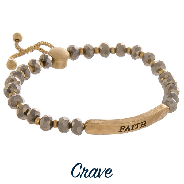 Wholesale enjoy gorgeous bracelet adjustable tie positive Believe message Approx
