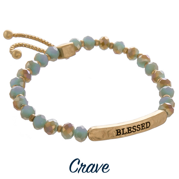 Wholesale enjoy gorgeous bracelet adjustable tie positive Believe message Approx