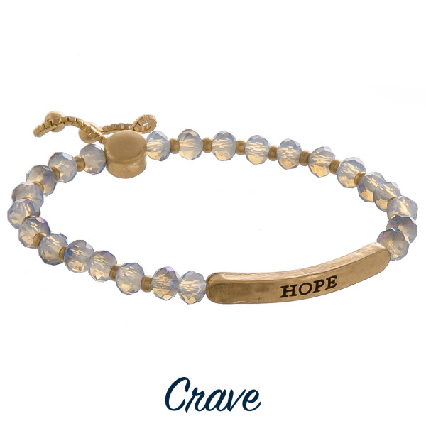 Wholesale enjoy gorgeous bracelet adjustable tie positive Believe message Approx