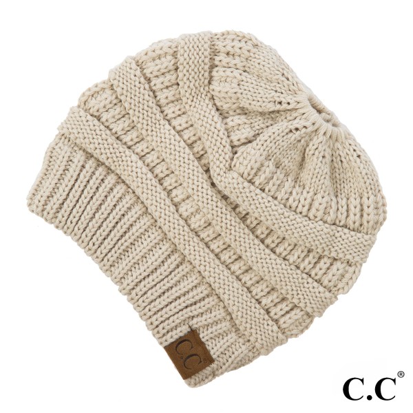 Wholesale c C MB Solid color beanie tail hat Original messy bun beanie Acrylic O