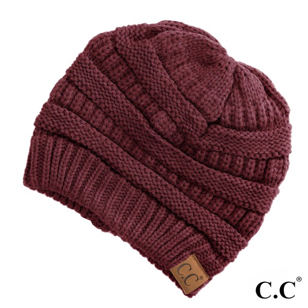Wholesale c C Hat Solid ribbed beanie Original beanie Acrylic One fits most Matc