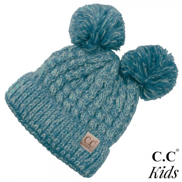 Wholesale c C Kids exclusive beanie two pom poms acrylic diameter Approximate fi