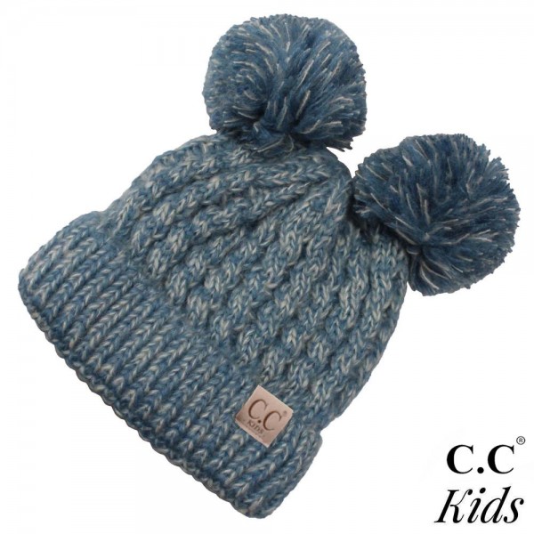 Wholesale c C Kids exclusive beanie two pom poms acrylic diameter Approximate fi