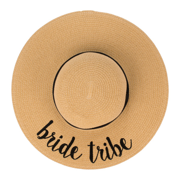 Wholesale c C ST Natural Bride Tribe paper straw brim sun hat ribbon One fits mo
