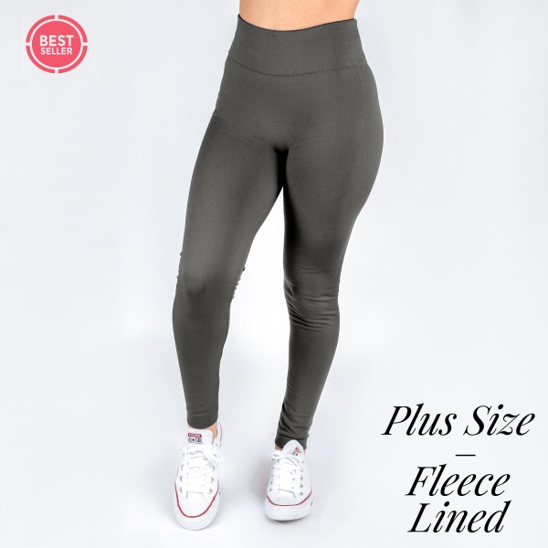 Wholesale pLUS Mix Brand full fleece lined winter weight leggings offered everyd