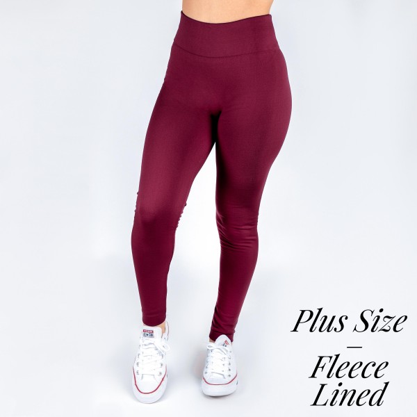Wholesale pLUS Mix Brand full fleece lined winter weight leggings offered everyd