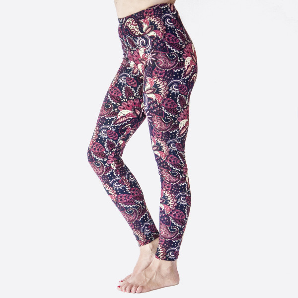 Wholesale kathy Mix printed peach skin leggings seamless chic must have every w