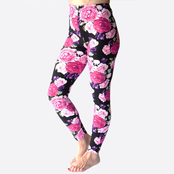Wholesale kathy Mix printed peach skin leggings seamless chic must have every w