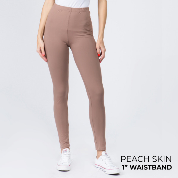 Wholesale mix Brand peach skin leggings seamless chic must have every wardrobe