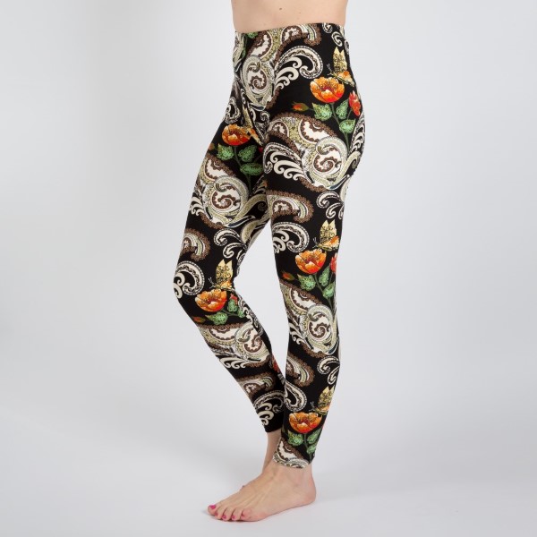 Wholesale mix printed peach skin leggings seamless chic must have every wardrob