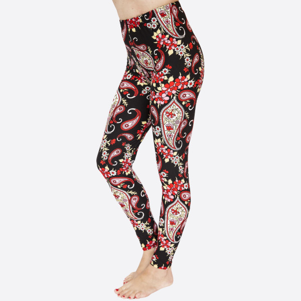 Wholesale kathy Mix printed peach skin leggings seamless chic must have every w
