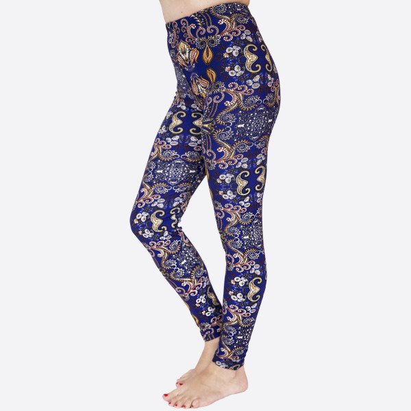 Wholesale kathy Mix printed peach skin leggings seamless chic must have every w
