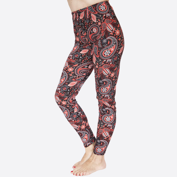 Wholesale kathy Mix printed peach skin leggings seamless chic must have every w