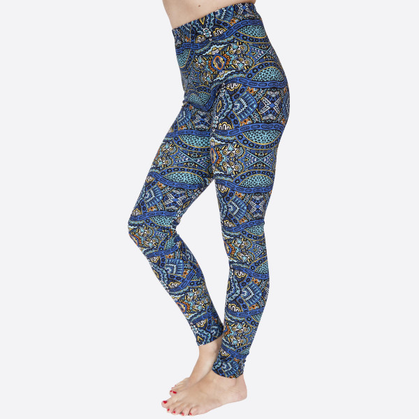 Wholesale kathy Mix printed peach skin leggings seamless chic must have every w