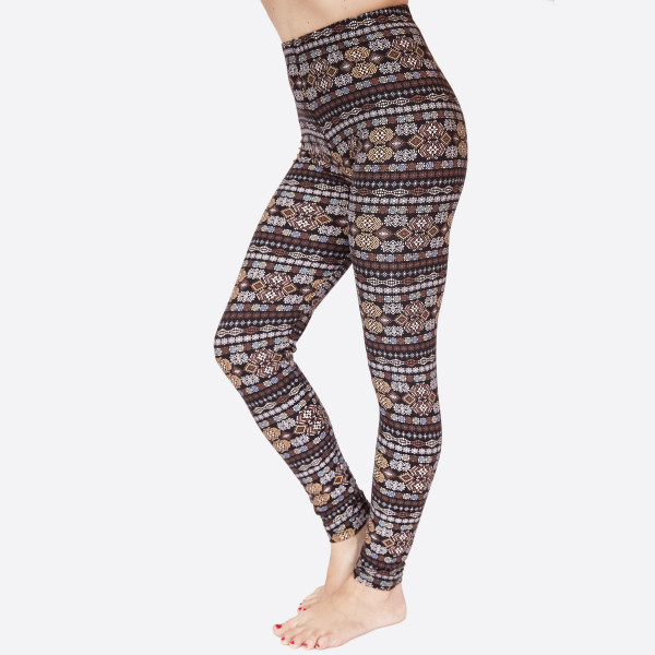 Wholesale kathy Mix printed peach skin leggings seamless chic must have every w