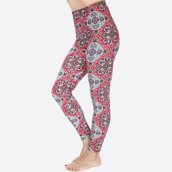 Wholesale kathy Mix printed peach skin leggings seamless chic must have every w