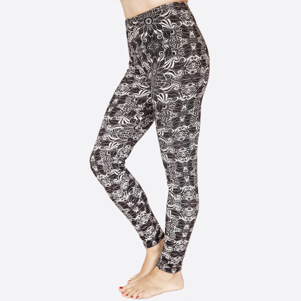 Wholesale kathy Mix printed peach skin leggings seamless chic must have every w