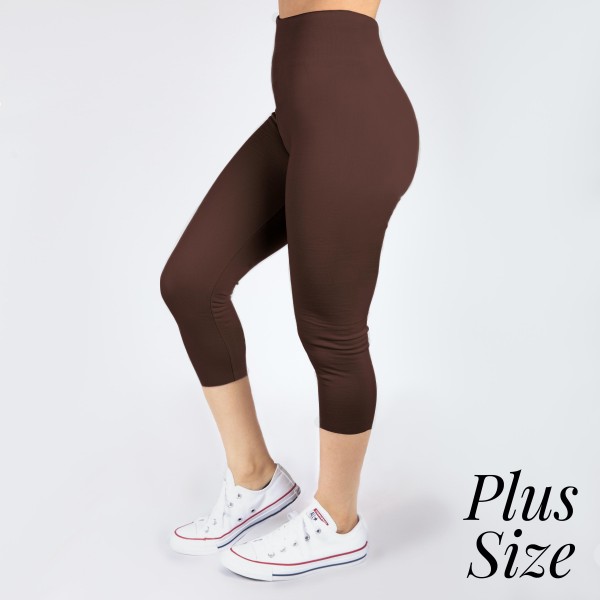 Wholesale pLUS Mix brown summer weight capris seamless chic must have every ward