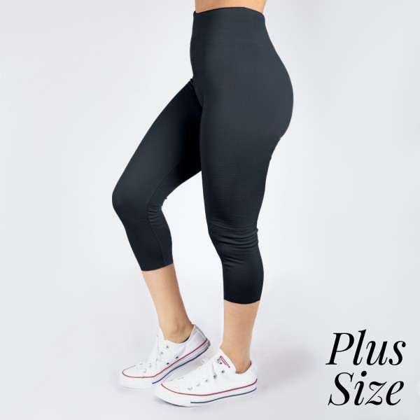 Wholesale pLUS Mix charcoal summer weight capris seamless chic must have every w