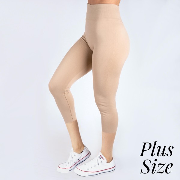 Wholesale pLUS Mix khaki summer weight capris seamless chic must have every ward
