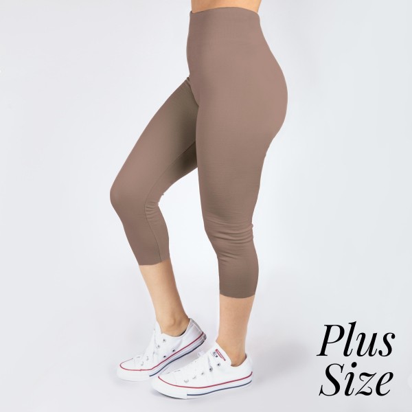 Wholesale pLUS Mix mocha summer weight capris seamless chic must have every ward