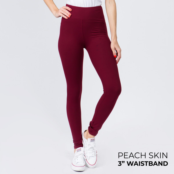 Wholesale mix Brand peach skin leggings seamless chic must have every wardrobe