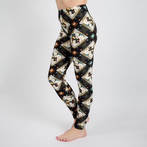 Wholesale mix printed peach skin leggings seamless chic must have every wardrob
