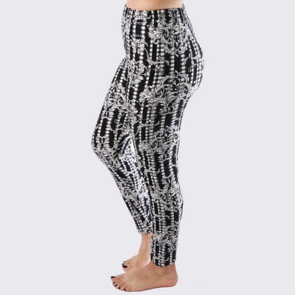 Wholesale mix printed peach skin leggings seamless chic must have every wardrob