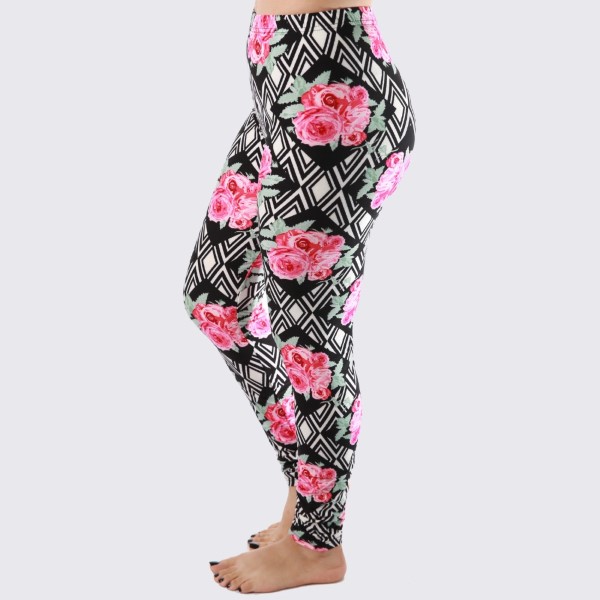 Wholesale mix printed peach skin leggings seamless chic must have every wardrob