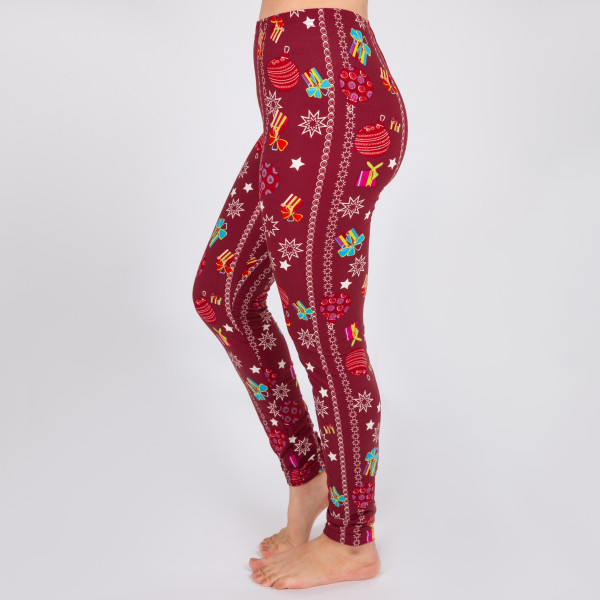 Wholesale mix printed Christmas peach skin leggings seamless chic must have eve