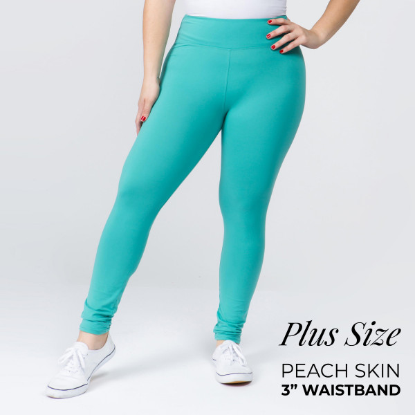 Wholesale plus Mix Brand peach skin leggings seamless chic must have every ward