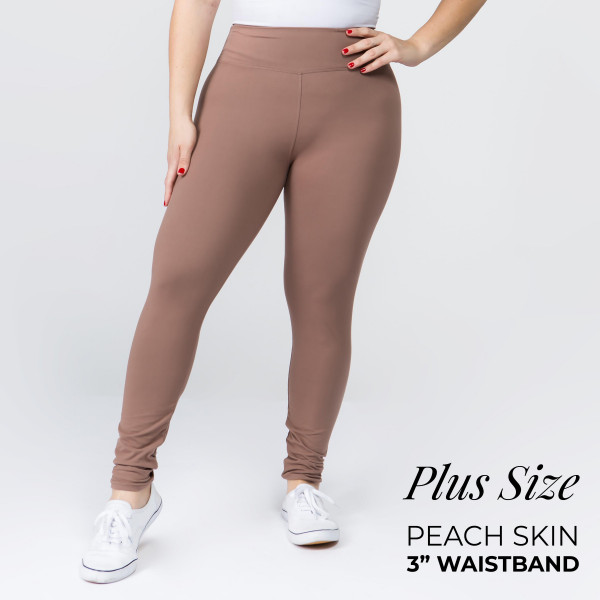 Wholesale plus Mix Brand peach skin leggings seamless chic must have every ward