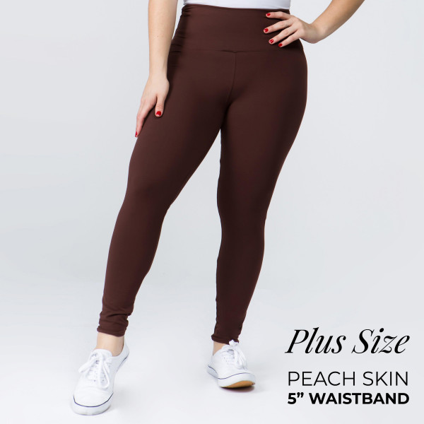 Wholesale plus Mix Brand peach skin leggings seamless chic must have every ward