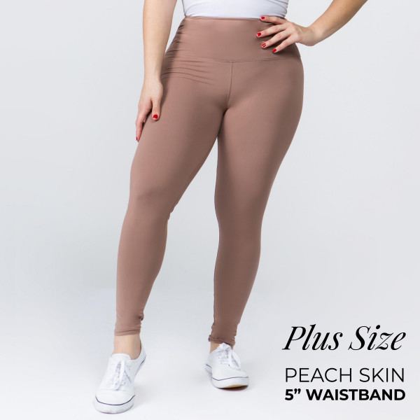 Wholesale plus Mix Brand peach skin leggings seamless chic must have every ward