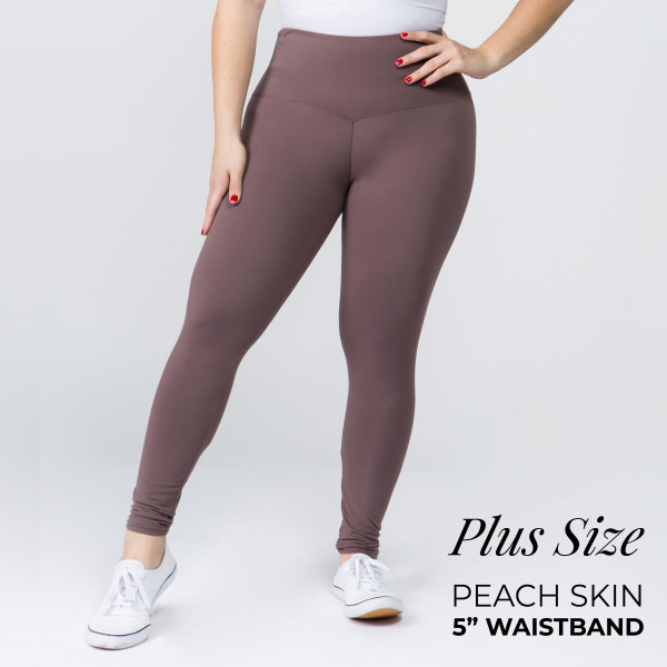 Wholesale plus Mix Brand peach skin leggings seamless chic must have every ward