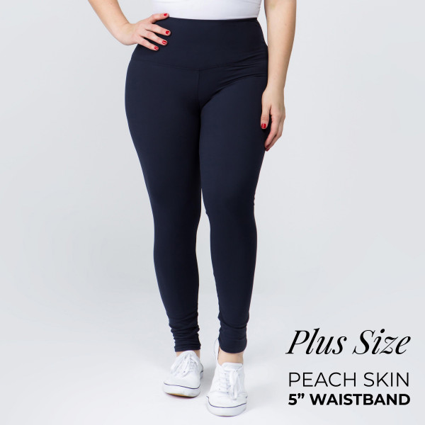 Wholesale plus Mix Brand peach skin leggings seamless chic must have every ward