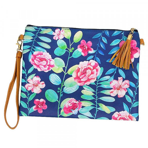 Wholesale flower cross body clutch straps Pu exterior Polyester interior Hangs s