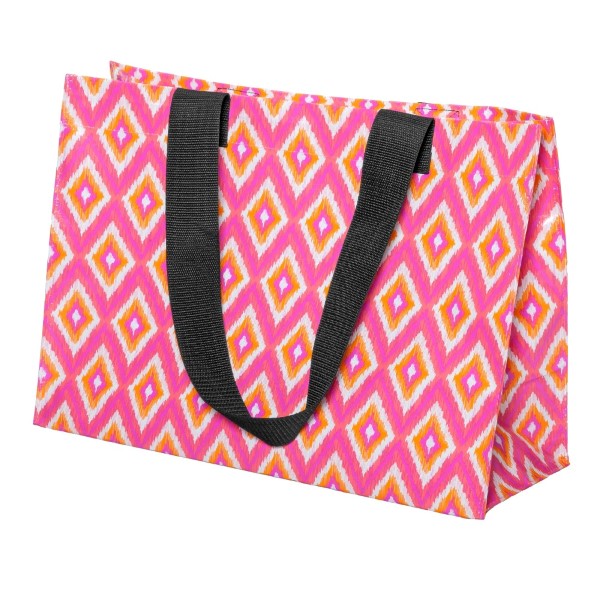 Wholesale pink orange white reusable tote bag up lbs water resistant embroidery