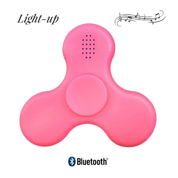 Wholesale pink Bar Bluetooth spinner streams music lights up Allows spin stress