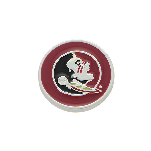 Wholesale silver officially licensed collegiate snap charm Florida State Univers