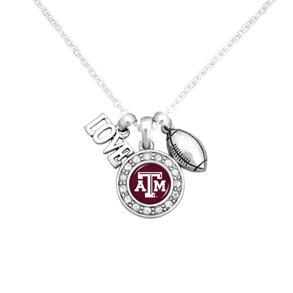 Wholesale officially licensed Silver chain necklace cluster pendant Love footbal