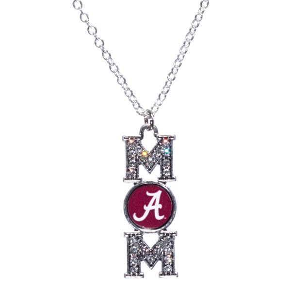 Wholesale officially licensed Silver chain necklace Pendant written MOM Alabama